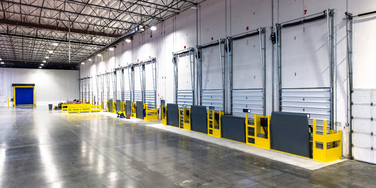 loading dock of the newly renovated performance food group cold storage facility in portland oregon