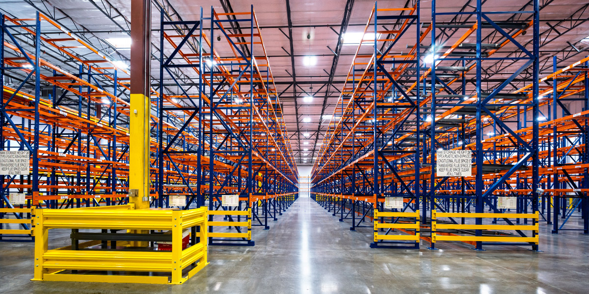 interior of the performance food group portland oregon cold storage facility renovation