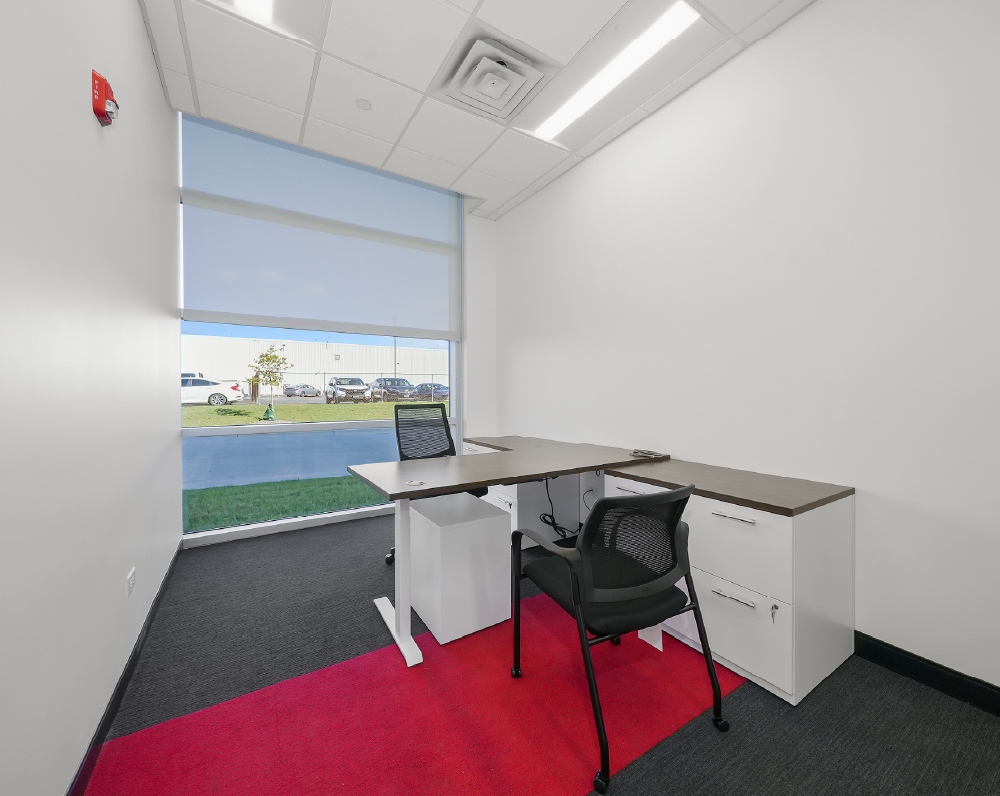 private office within the seko warehouse in elmhurst illinois