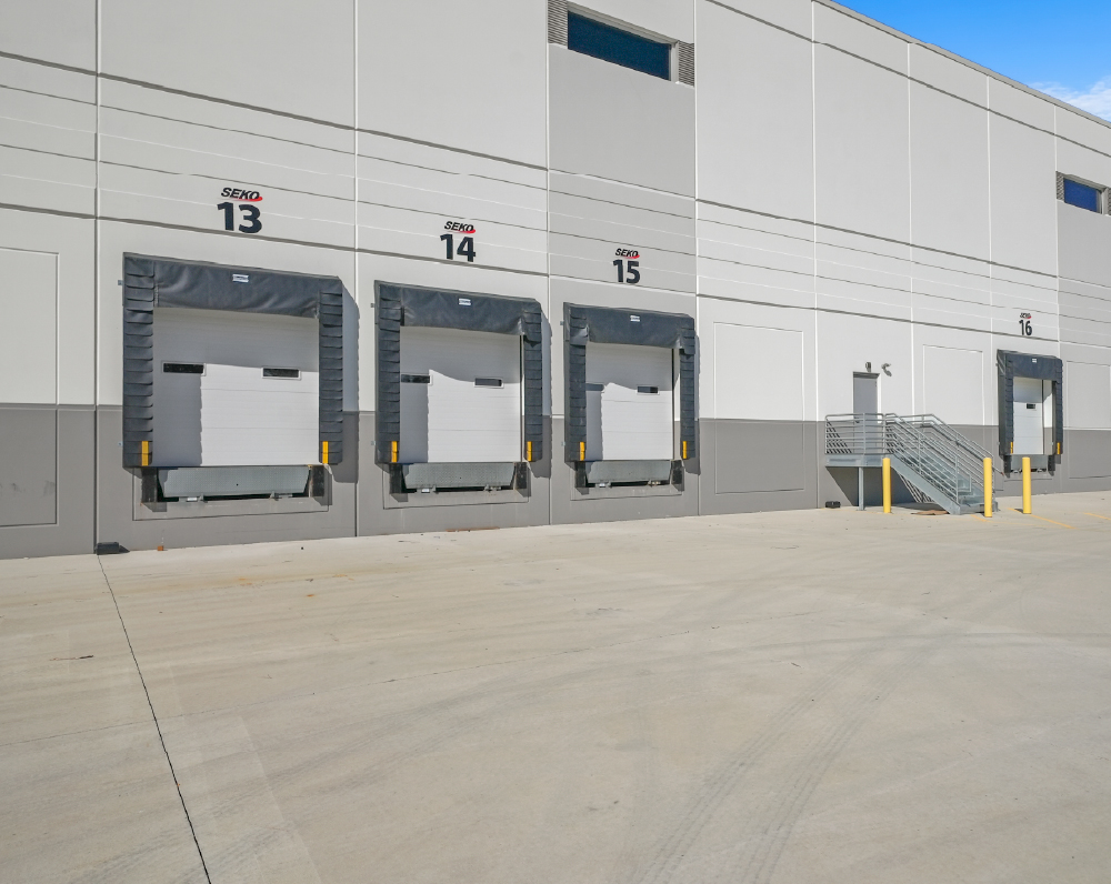 loading dock of the seko warehouse in elmhurst illinois