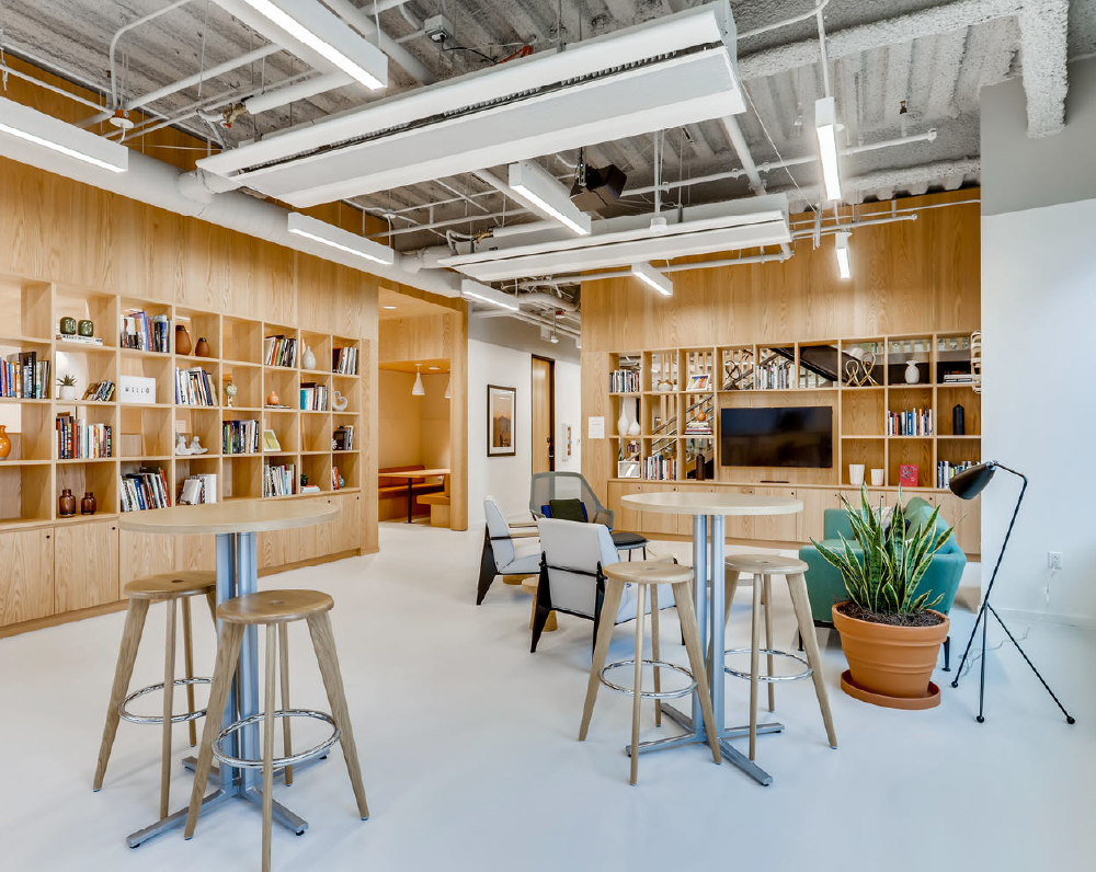 common area in the spaces coworking office in seattle washington
