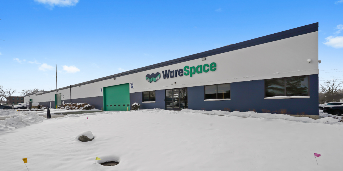 front exterior of the warespace storage facility in downers grove illinois
