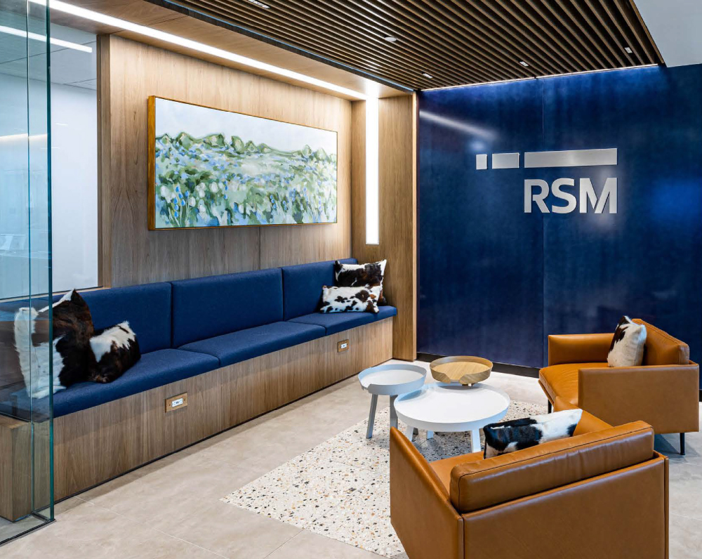 RSM fort worth office waiting area