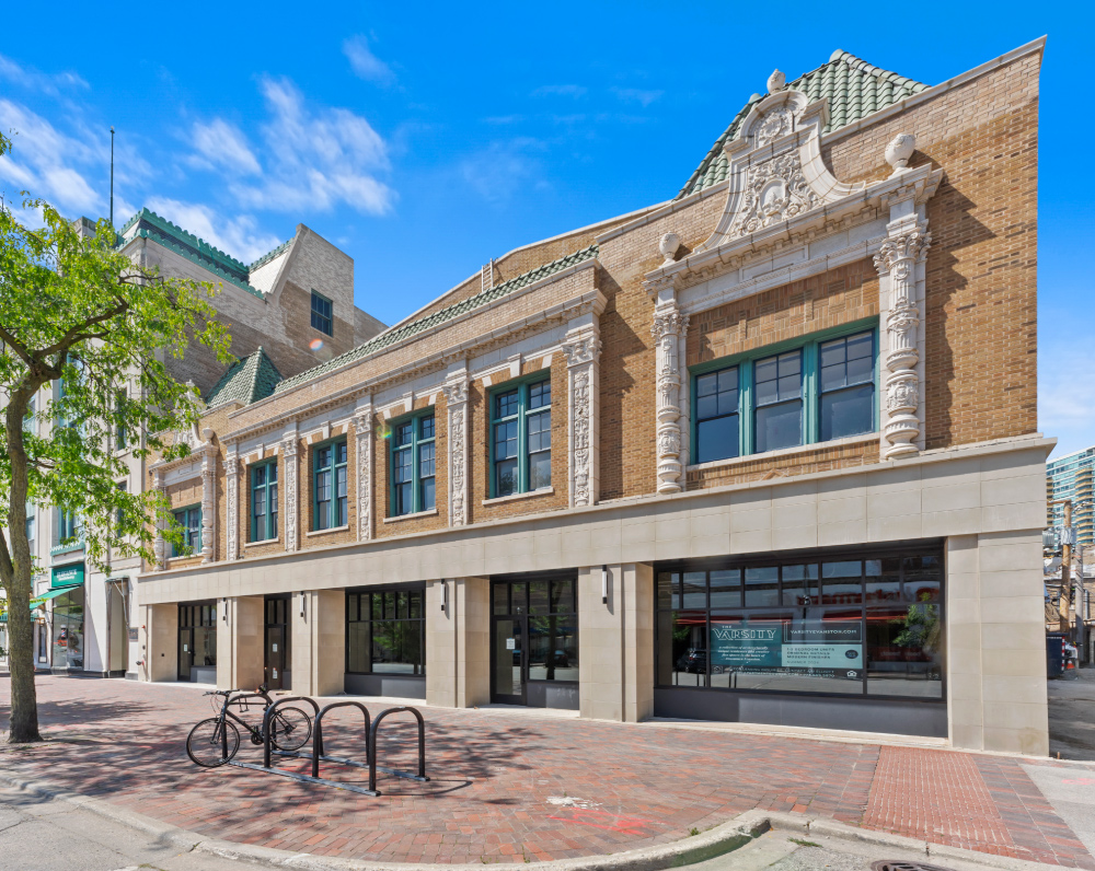 street view of the varsity theater conversion in evanston illinois