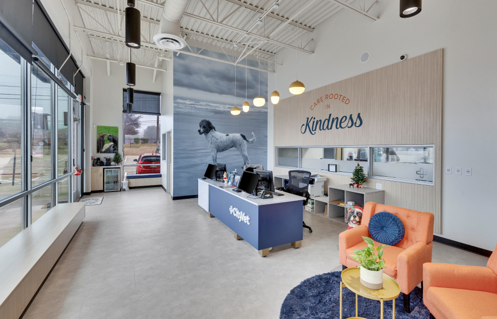 reception area of a cityvet veterinarian clinic in arizona
