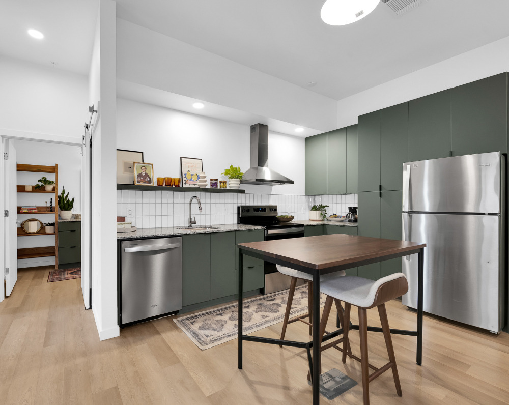 kitchen of a first street flats apartment in rodgers arkansas