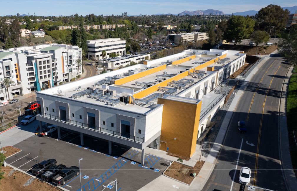 aerial view of the grossmont post acute care facility in la mesa california