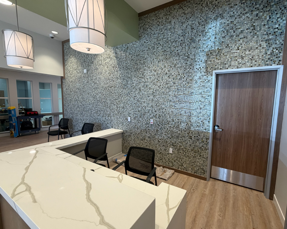 reception area of the grossmont post acute care facility in la mesa california