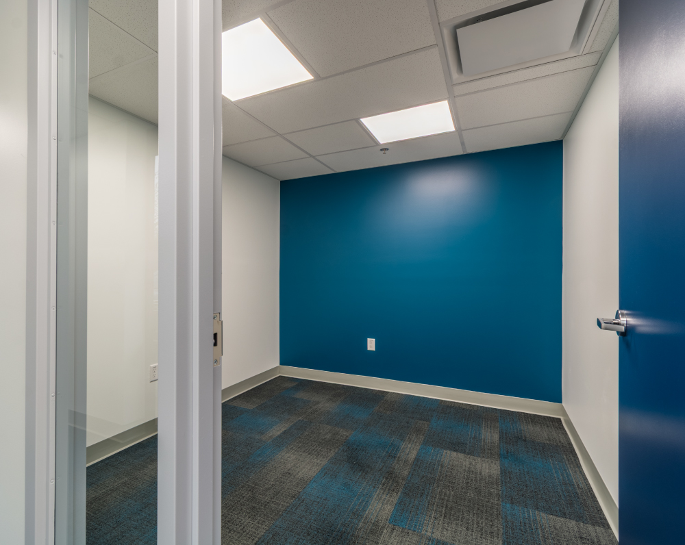 inside a private office of the renovated macom building in hamilton new jersey
