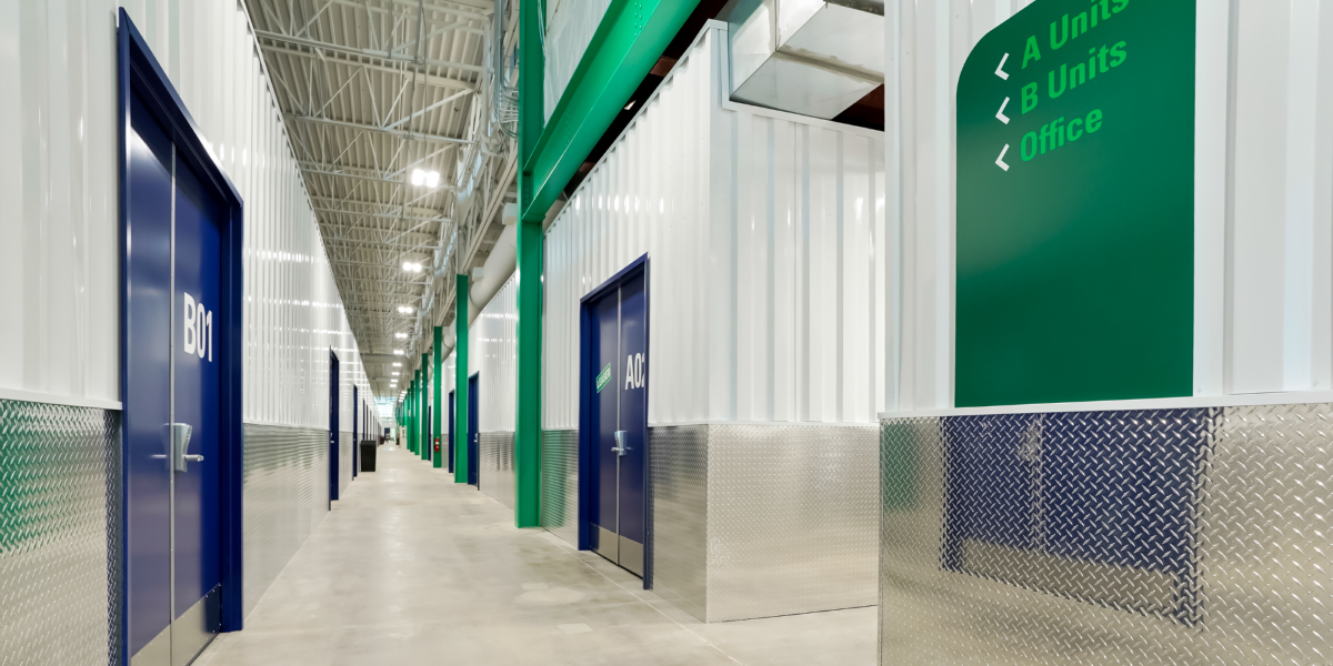 storage units inside the WareSpace facility in englewood colorado