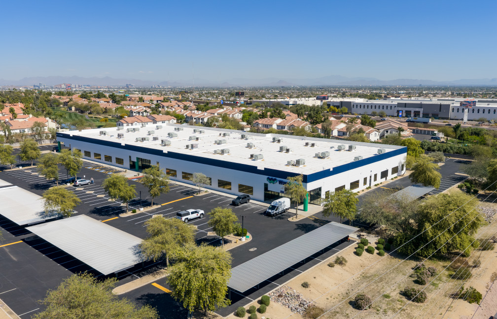 aerial view of the phoenix arizona warespace multi-unit storage facility
