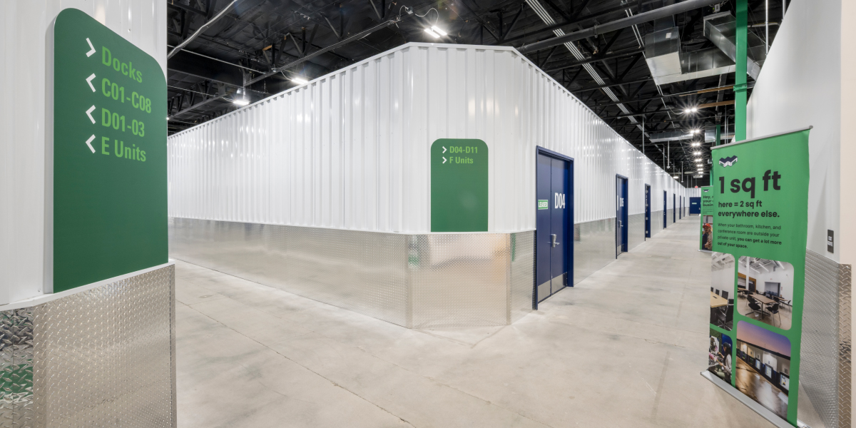 interior image of units within the warespace multi unit facility in phoenix arizona