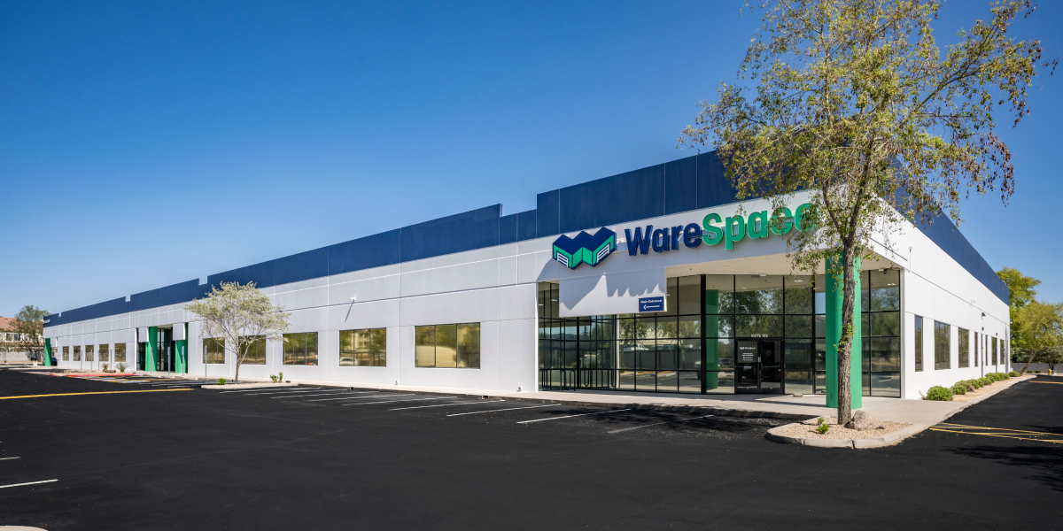 front entrance of the warespace facility in phoenix arizona