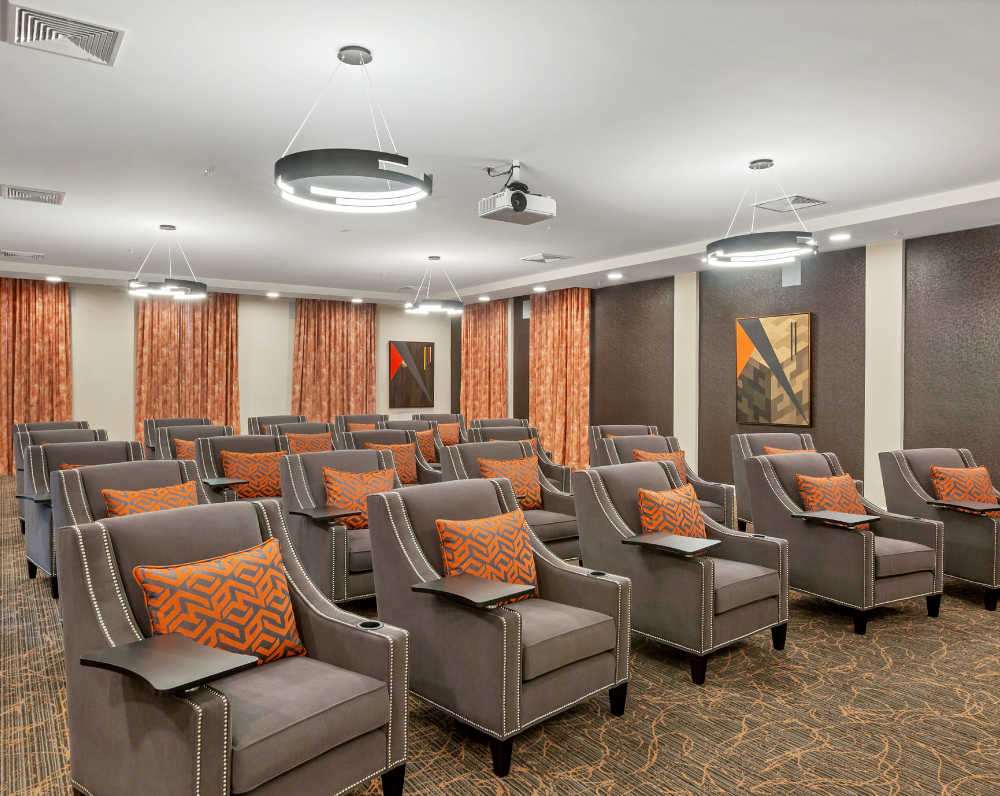 theater of the The Ovation by avamere at sienna hills Continuing Care Retirement Community in washington city utah