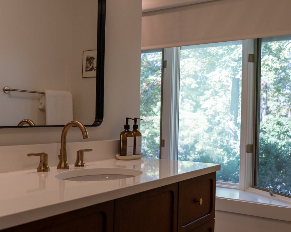 bathroom of a unit within campfire ranch little sugar in bella vista arkansas