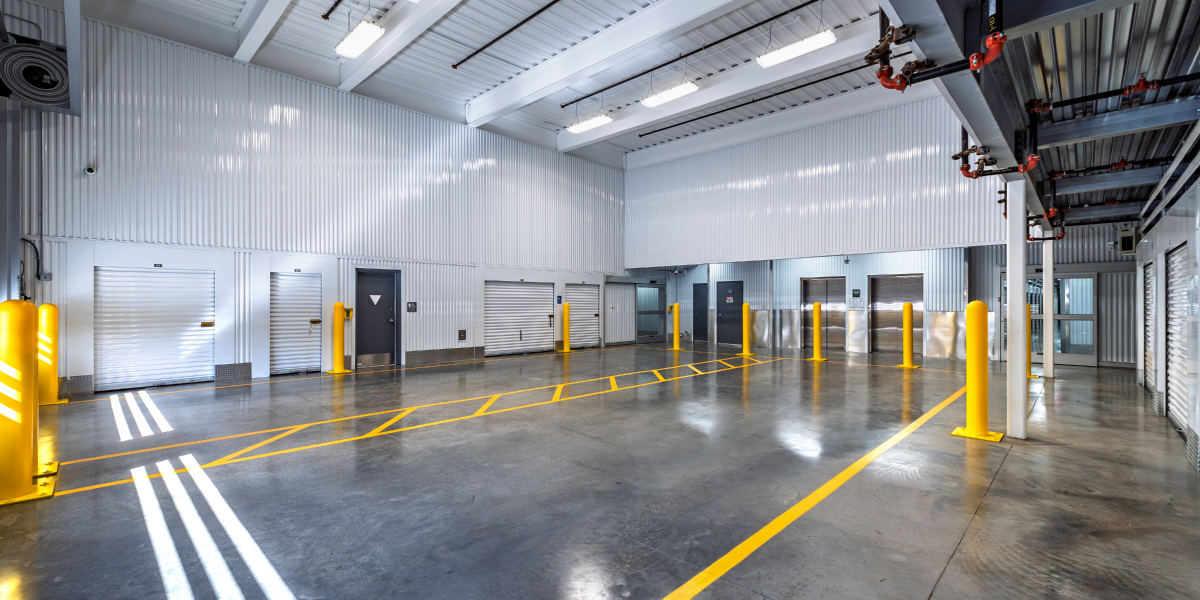 loading area within the the banner self storage facility in sylmar california
