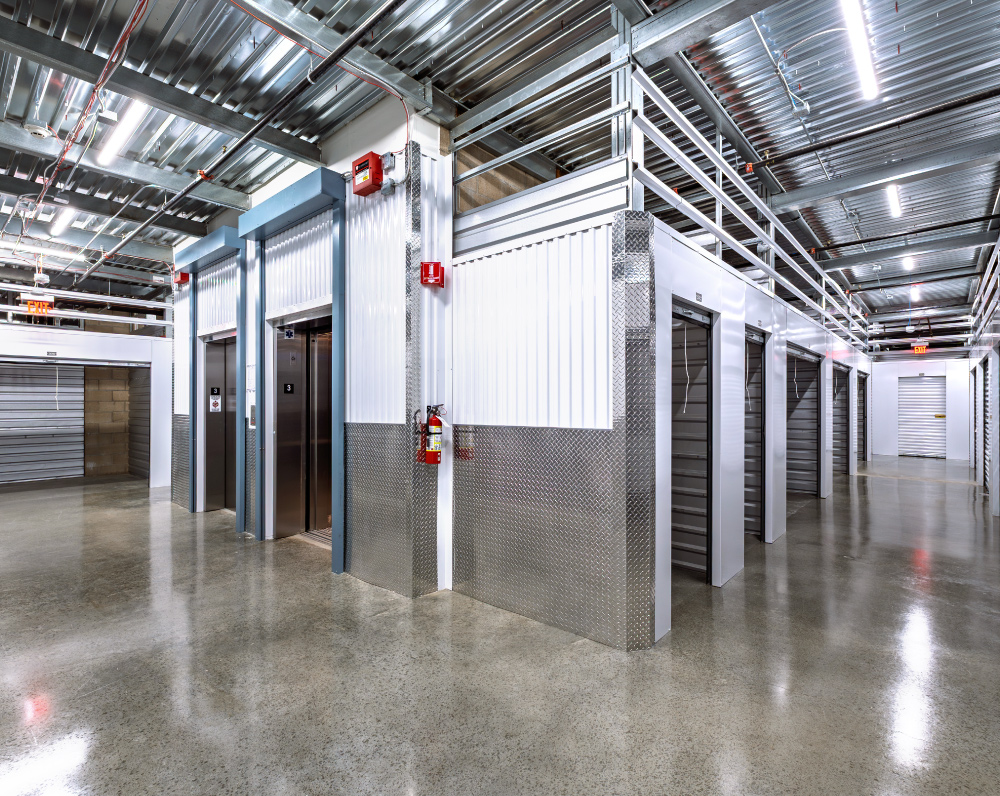 interior image of the banner real estate group sylmar california self storage facility units