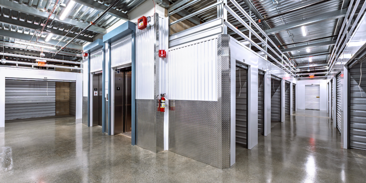 interior view of the banner self storage facility in sylmar california