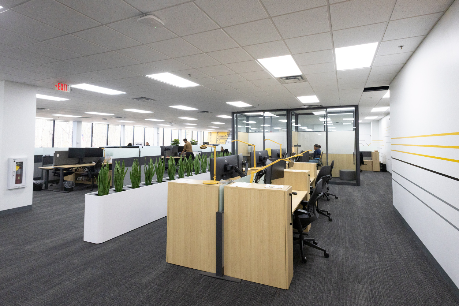 interior image of the renovated caterpillar office building in griffin georgia
