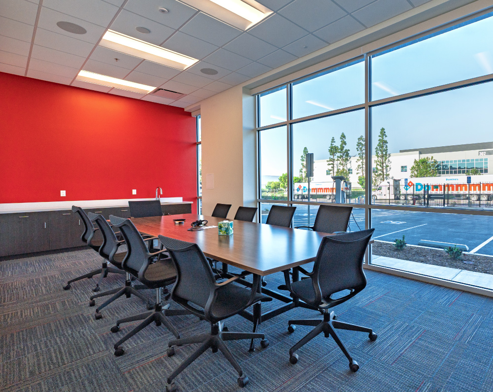 conference room within the domino's facility expansion in ontario california
