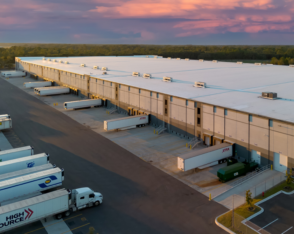 dock exterior of the dhl cold storage facility in jacksonville florida