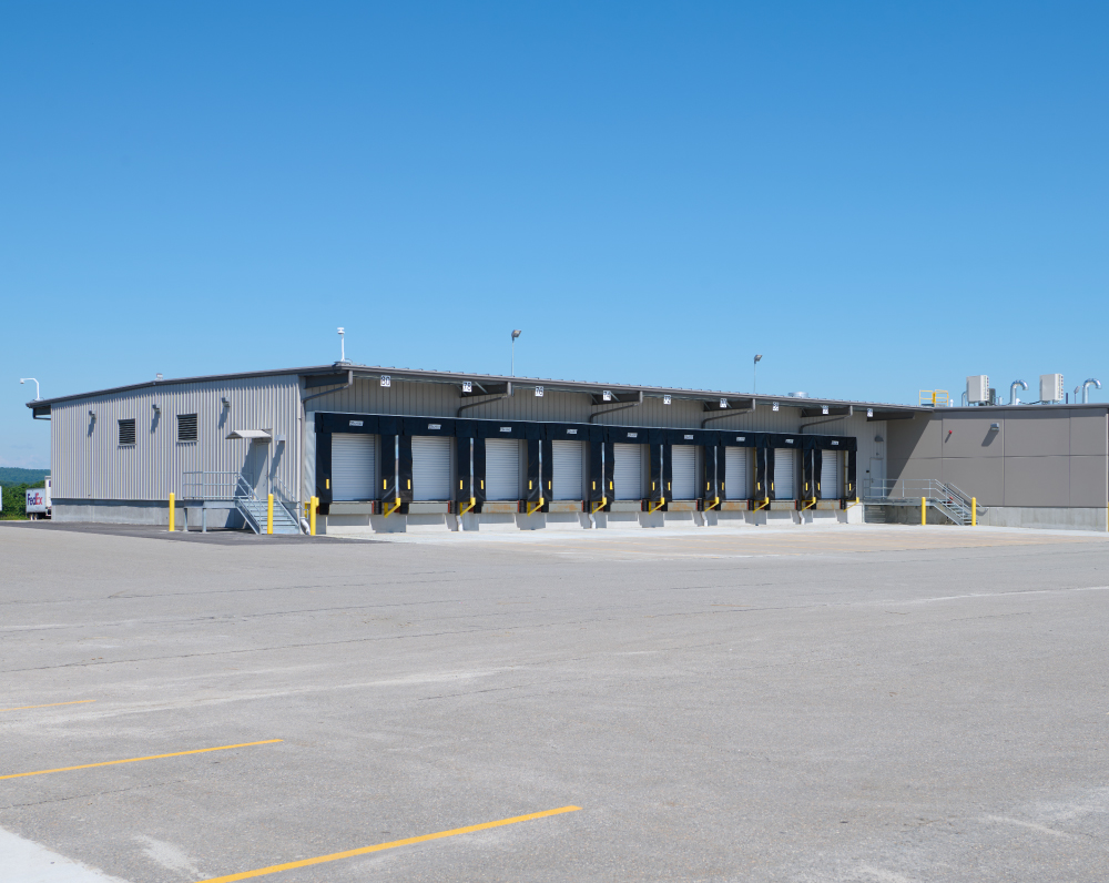 exterior of a completed freight expansion project in northborough massachusetts