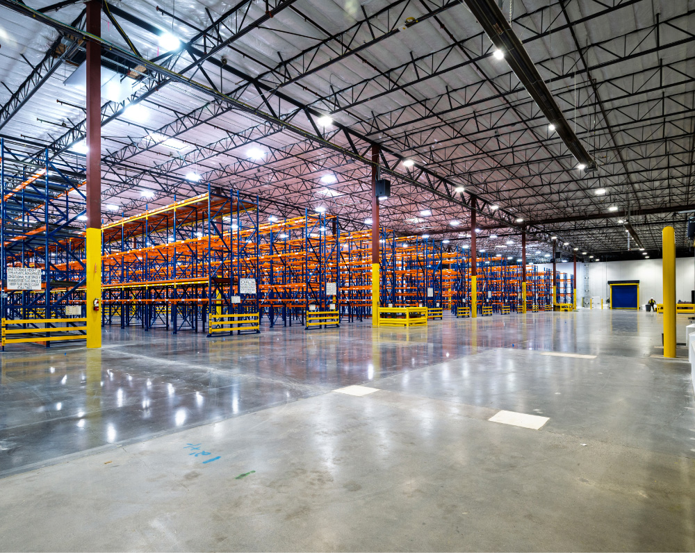 interior image of the performance food group cold storage tenant improvement project in portland oregon
