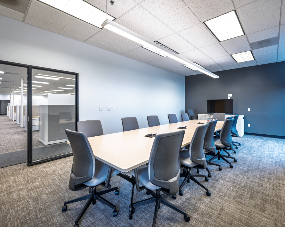 conference room within the renovated performance food group cold storage facility in portland oregon